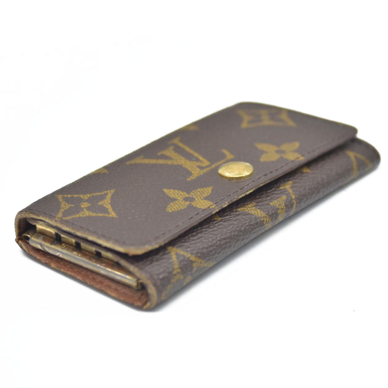 $295 AUCTION Louis Vuitton Monogram 4 Key Multicles Holder