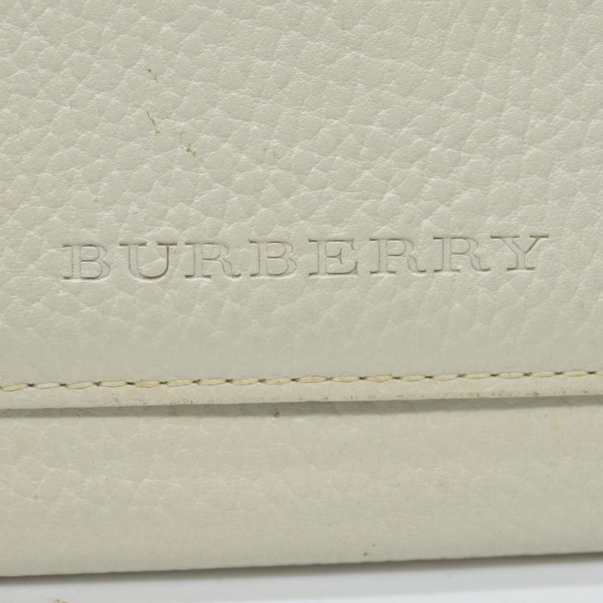 $720 BURBERRY Leather Long Bifold Wallet Purse Beige CONSIGNMENT