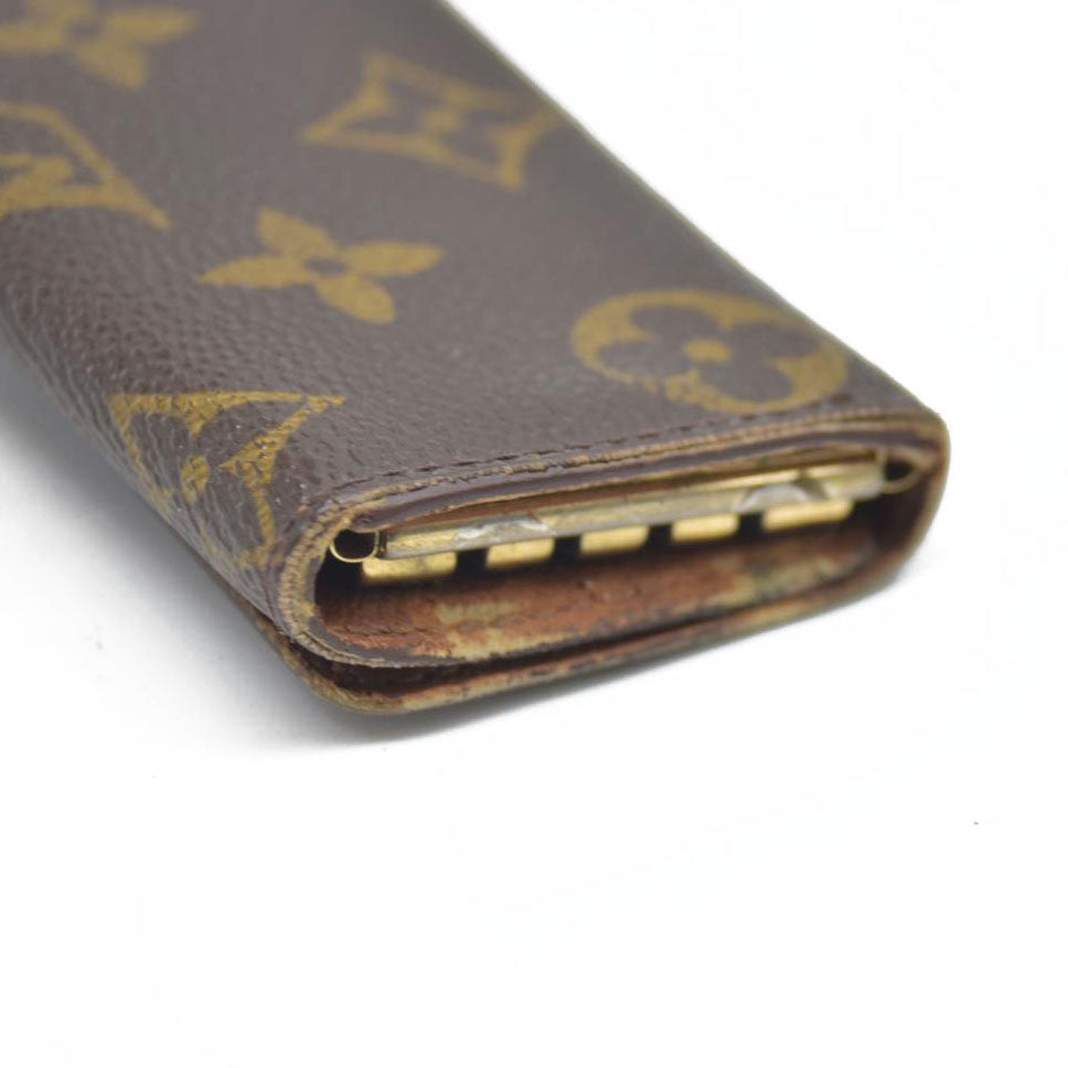 $295 AUCTION Louis Vuitton Monogram 4 Key Multicles Holder