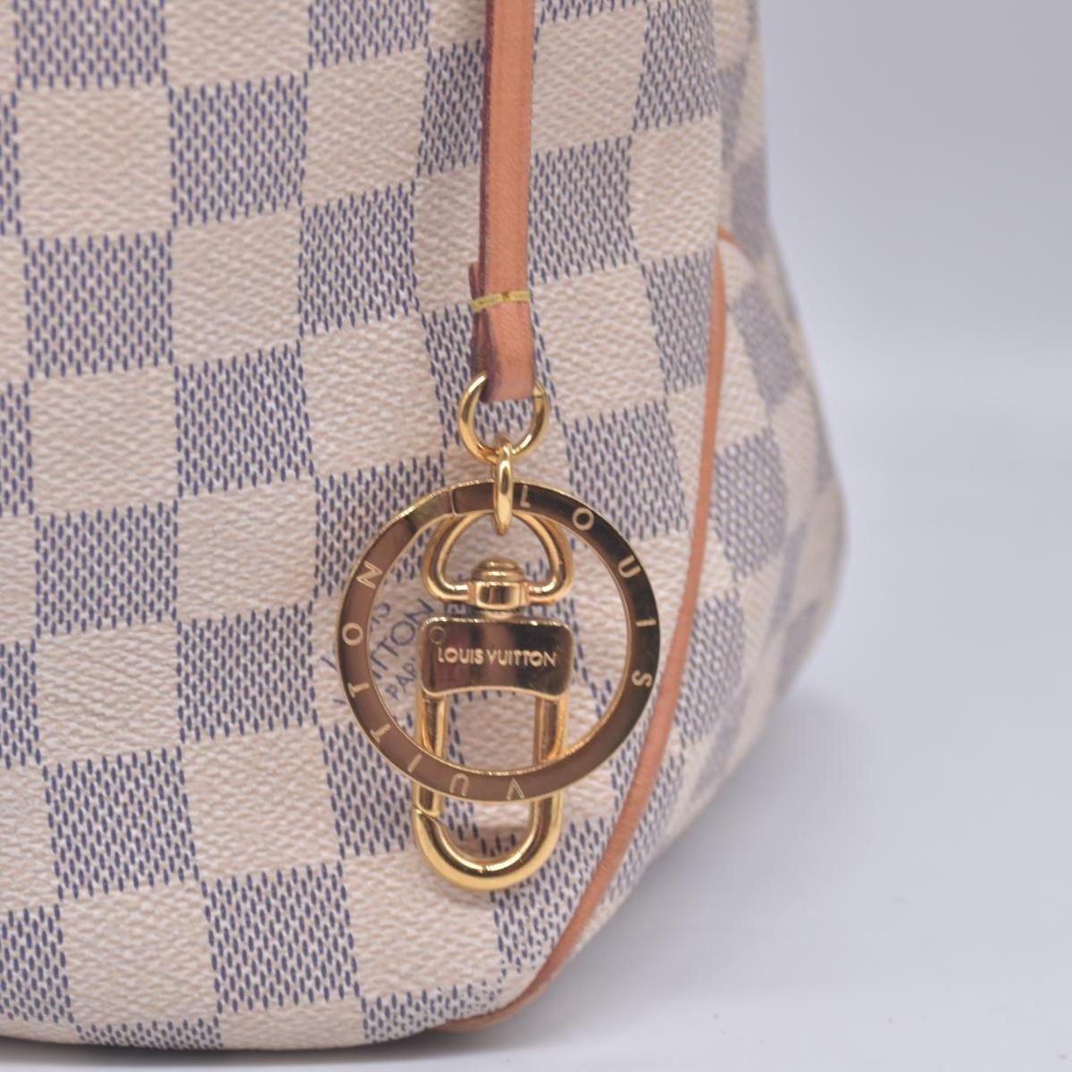 $1440 2016 Louis Vuitton Damier Azur Delightful MM Rose Ballerine SD1196