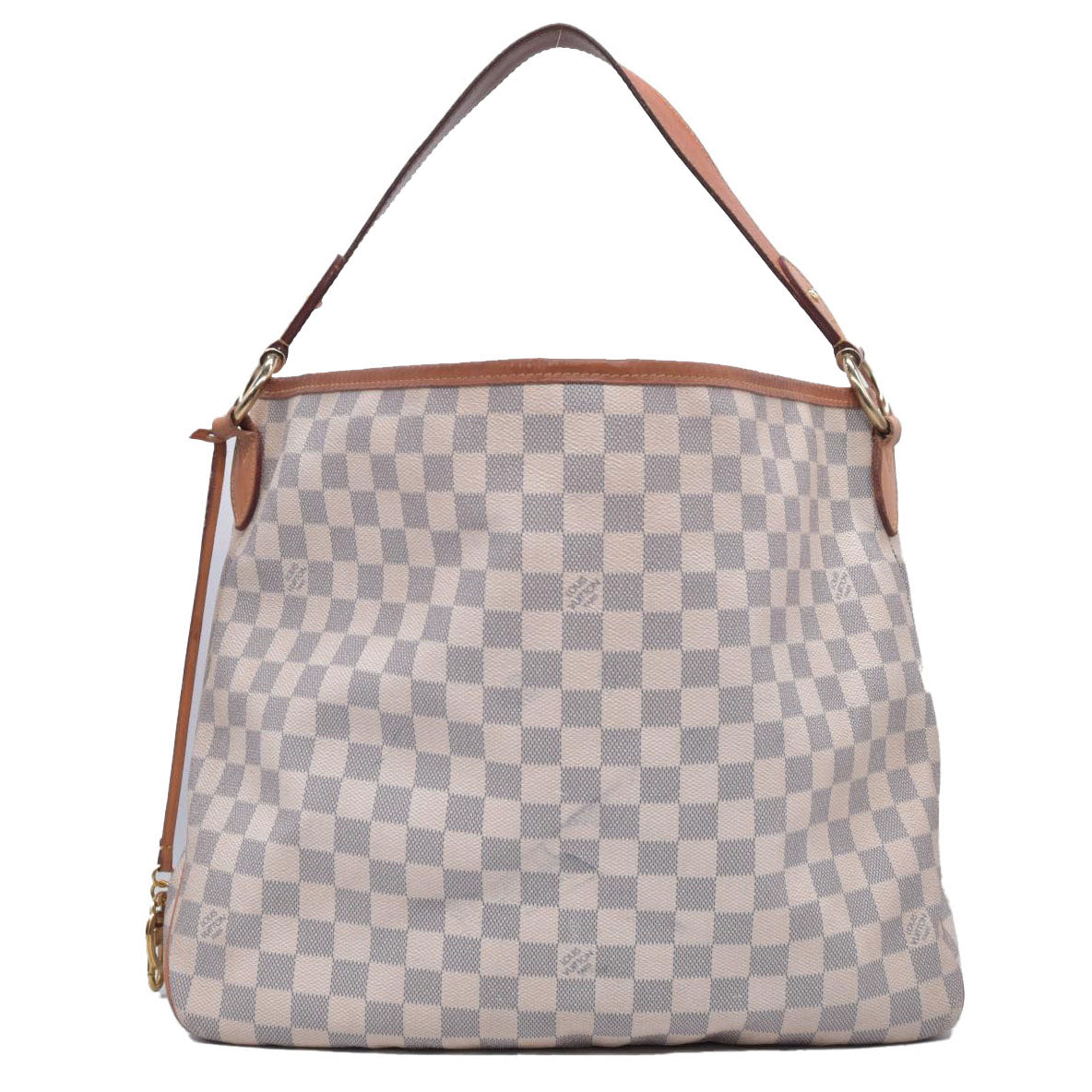 $1440 2016 Louis Vuitton Damier Azur Delightful MM Rose Ballerine SD1196