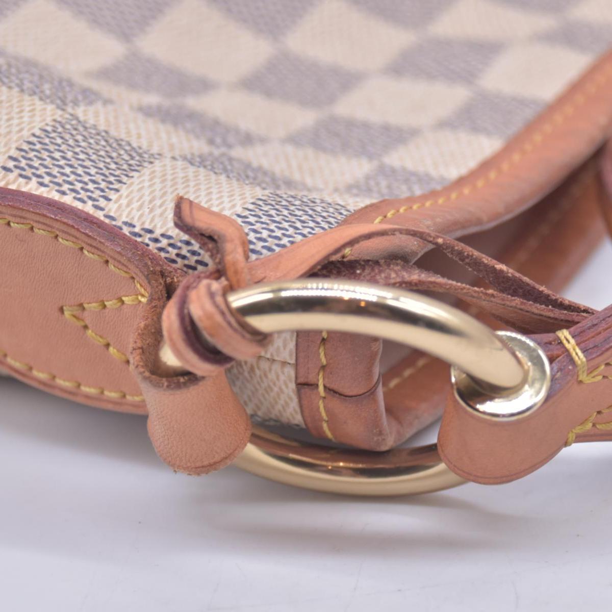 $1440 2016 Louis Vuitton Damier Azur Delightful MM Rose Ballerine SD1196