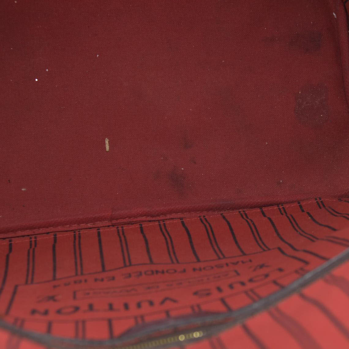 $2170 Louis Vuitton Damier Ebene Neverfull AR2260