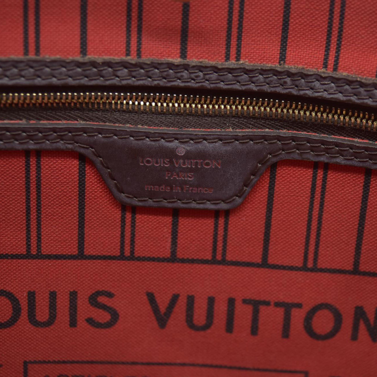 $2170 Louis Vuitton Damier Ebene Neverfull AR2260