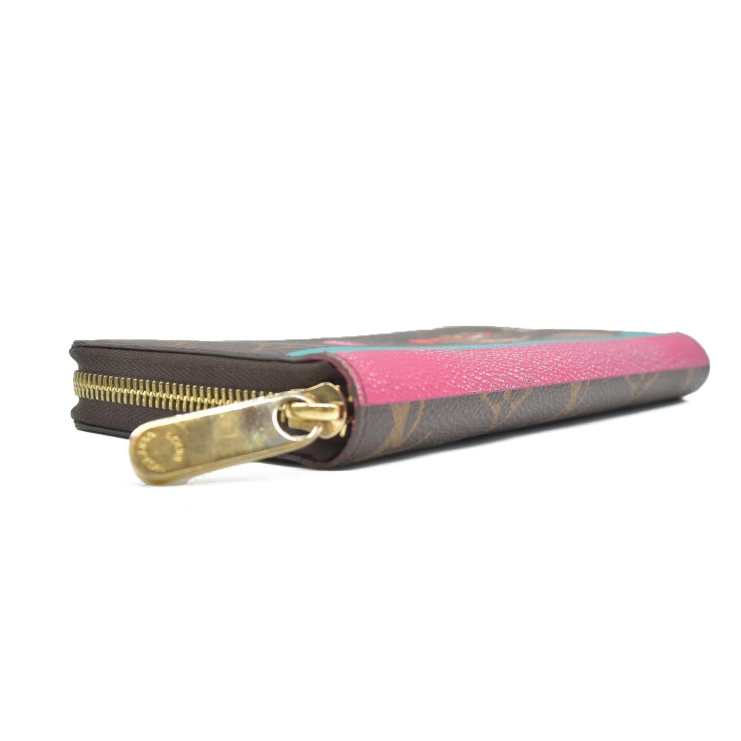 $915 Louis Vuitton Monogram 2015 Christmas Animation Zippy Wallet Hibiscus CONSIGNMENT