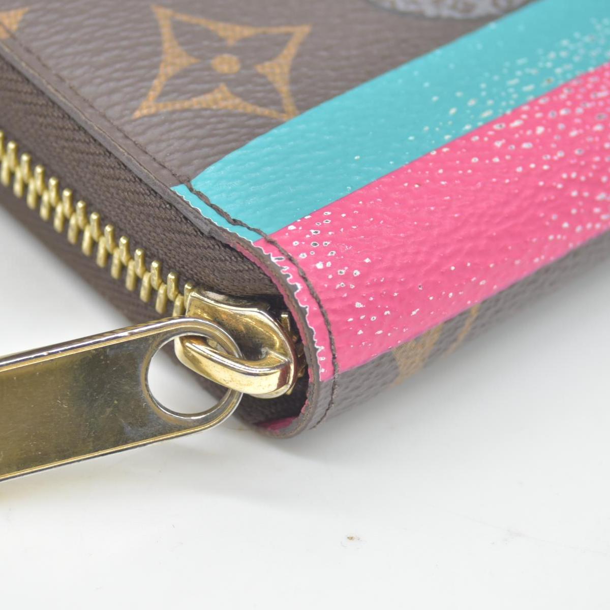 $915 Louis Vuitton Monogram 2015 Christmas Animation Zippy Wallet Hibiscus CONSIGNMENT