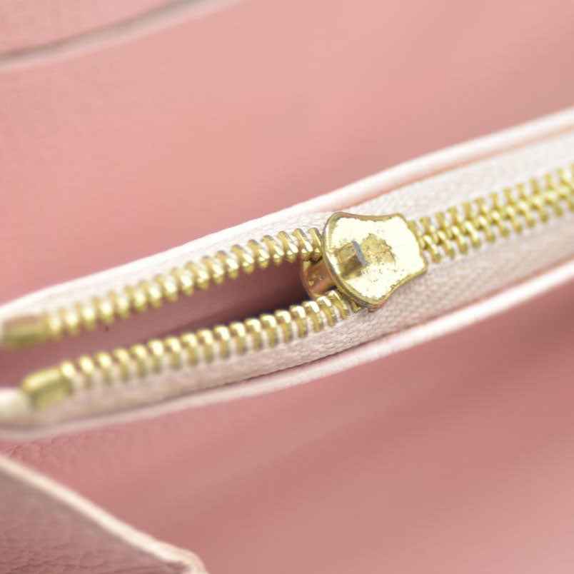 LOUIS VUITTON Empreinte Monogram Giant By The Pool Zippy Wallet Bouton De Rose RFID