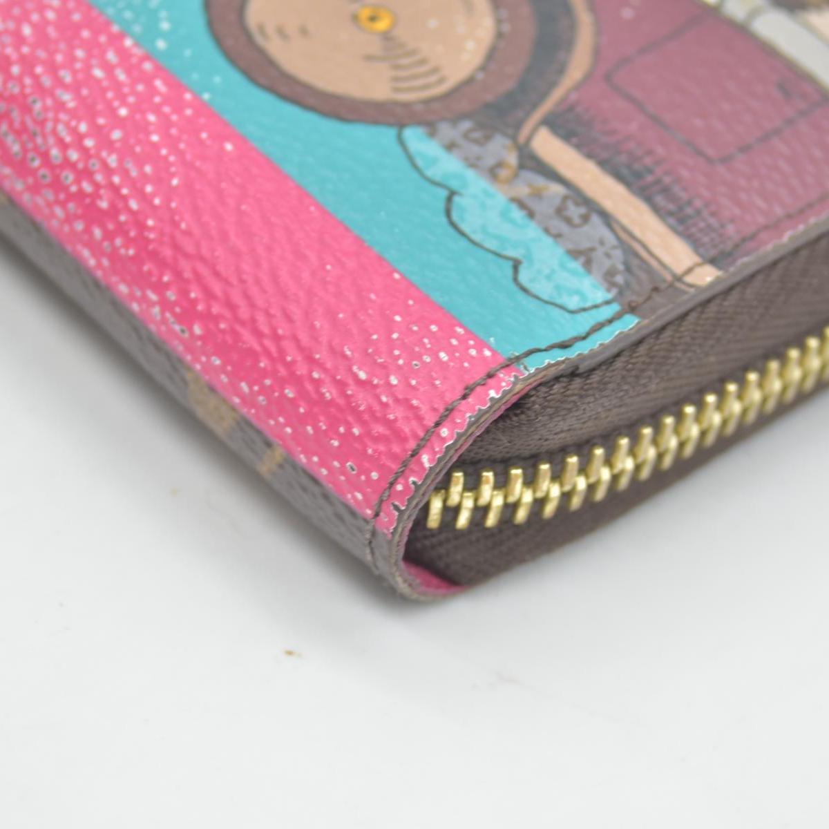 $915 Louis Vuitton Monogram 2015 Christmas Animation Zippy Wallet Hibiscus CONSIGNMENT