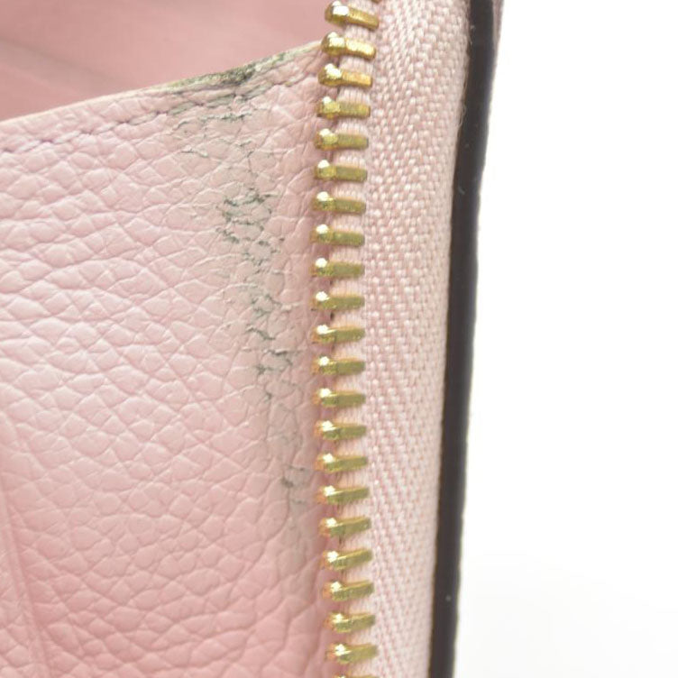 LOUIS VUITTON Empreinte Monogram Giant By The Pool Zippy Wallet Bouton De Rose RFID