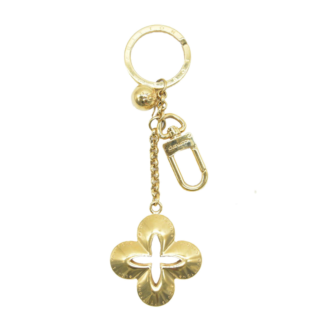 Louis Vuitton  Metal Eclipse Bag Charm Key Holder Gold