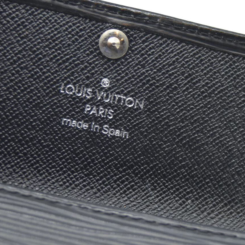 $320 AUCTION Louis Vuitton Epi Multicles 4 Key Holder Black CA1015
