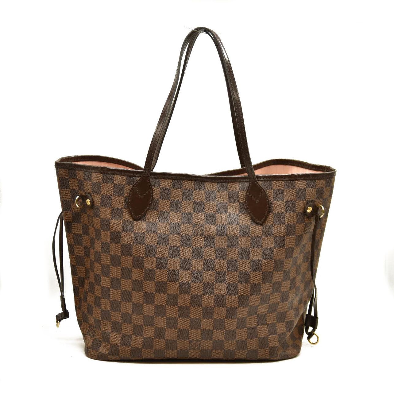 Louis Vuitton  Damier Ebene Neo Neverfull MM Rose Ballerine - Minor Stains on interior