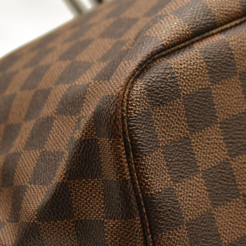 Louis Vuitton  Damier Ebene Neo Neverfull MM Rose Ballerine - Minor Stains on interior