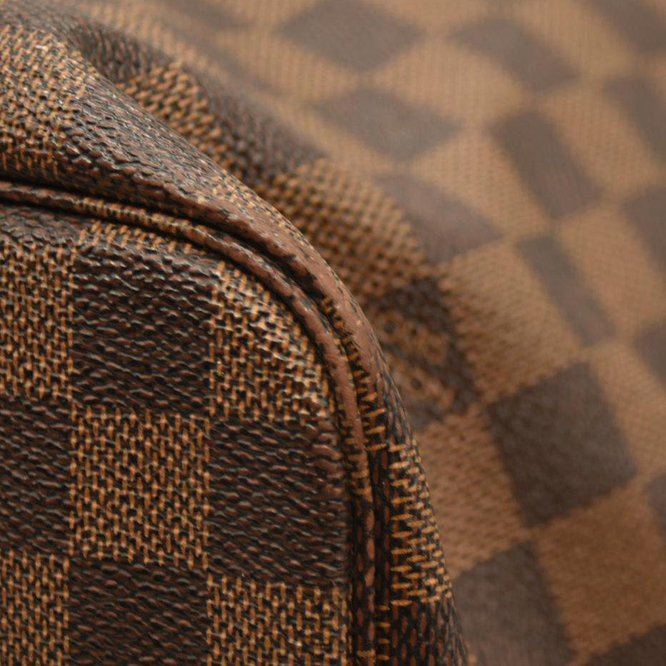 Louis Vuitton  Damier Ebene Neo Neverfull MM Rose Ballerine - Minor Stains on interior