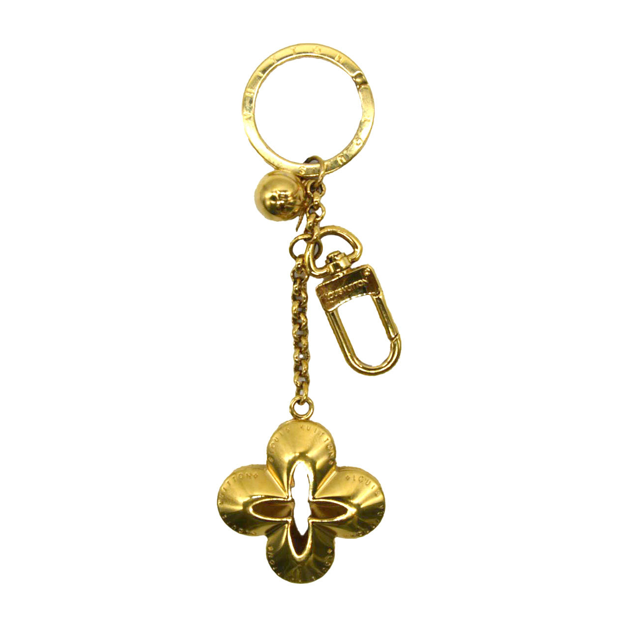Louis Vuitton  Metal Eclipse Bag Charm Key Holder Gold