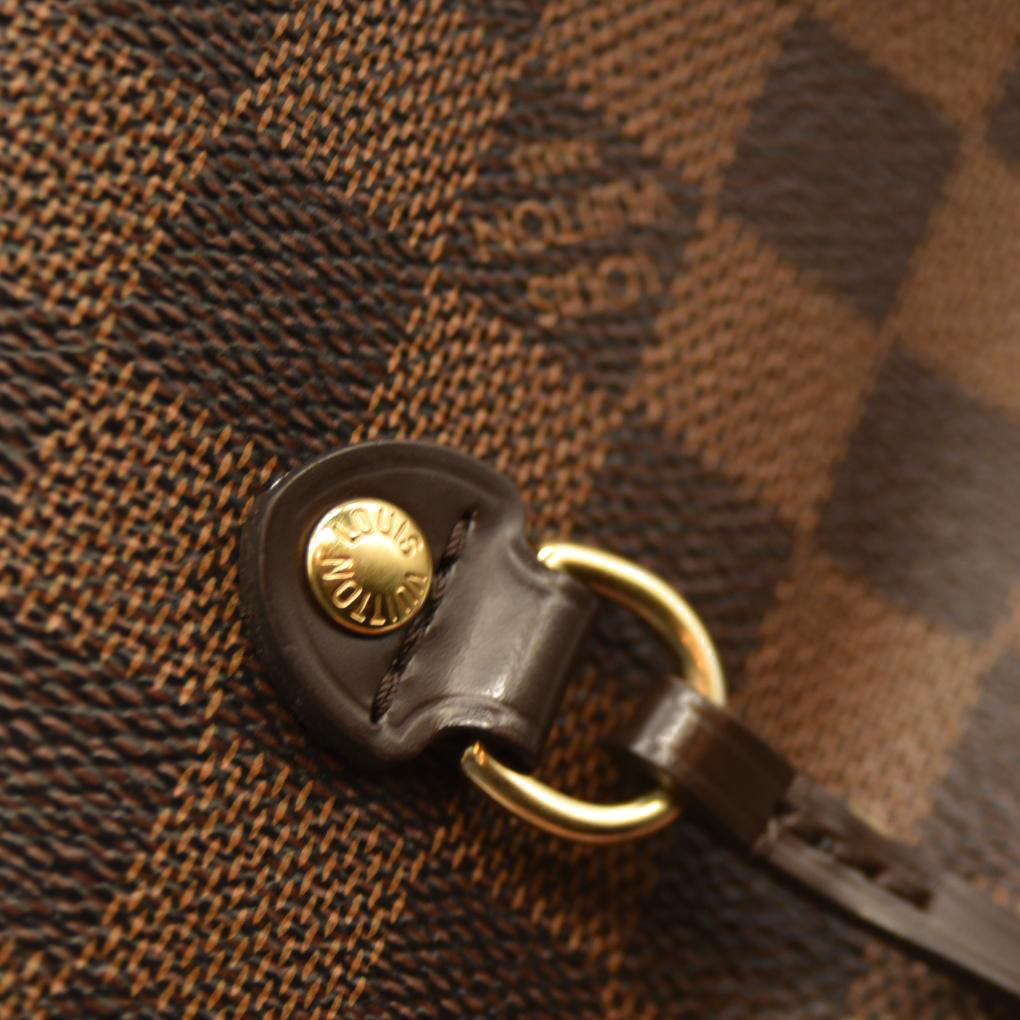 Louis Vuitton  Damier Ebene Neo Neverfull MM Rose Ballerine - Minor Stains on interior