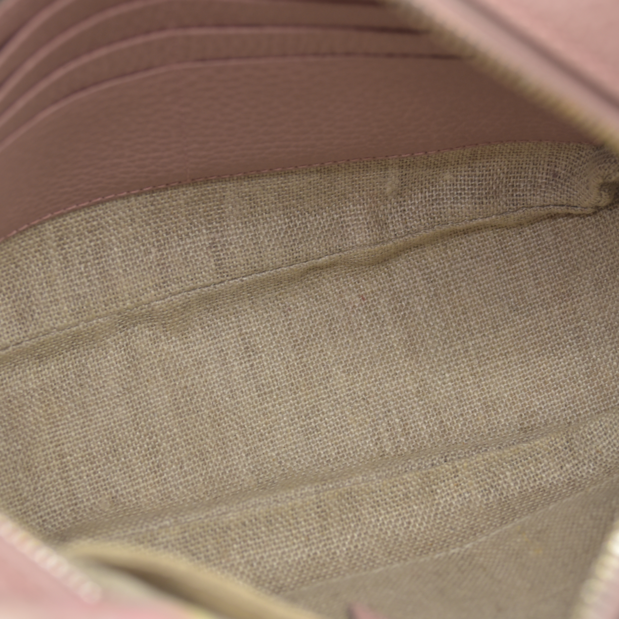 $1290 Gucci Monogram Mini Bree Messenger Bag Beige Soft Pink