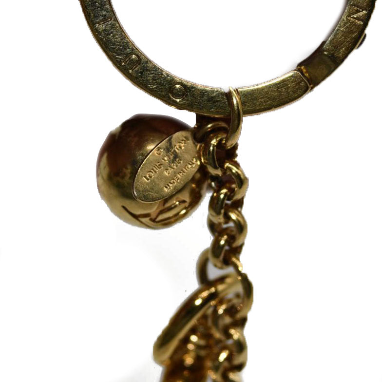 Louis Vuitton  Metal Eclipse Bag Charm Key Holder Gold