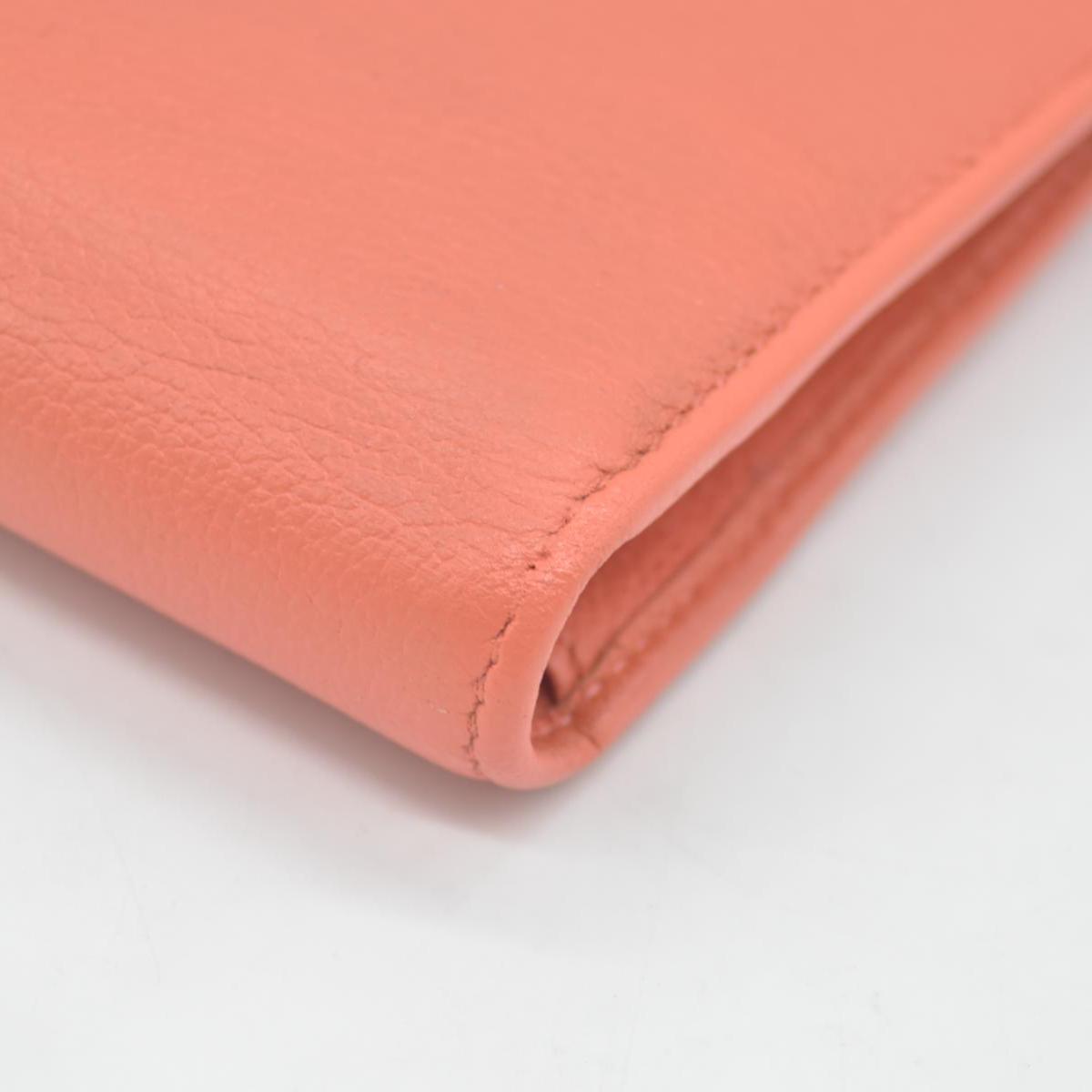 $925 2008 Chanel Camellia Butterfly Coco Mark Fisher Pink Long Wallet CONSIGNMENT