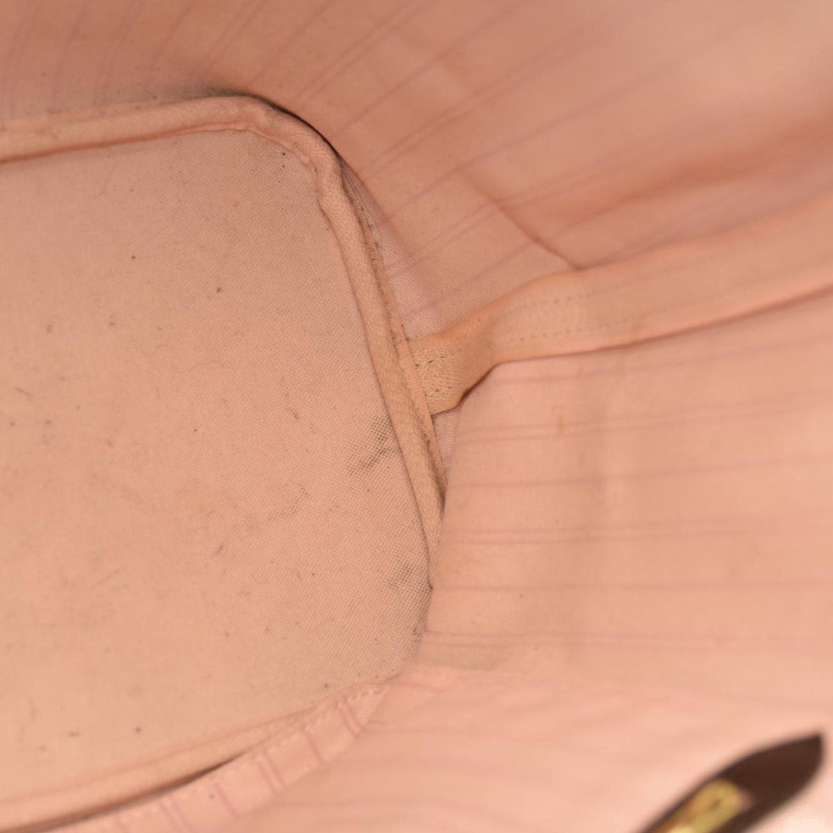 Louis Vuitton  Damier Ebene Neo Neverfull MM Rose Ballerine - Minor Stains on interior