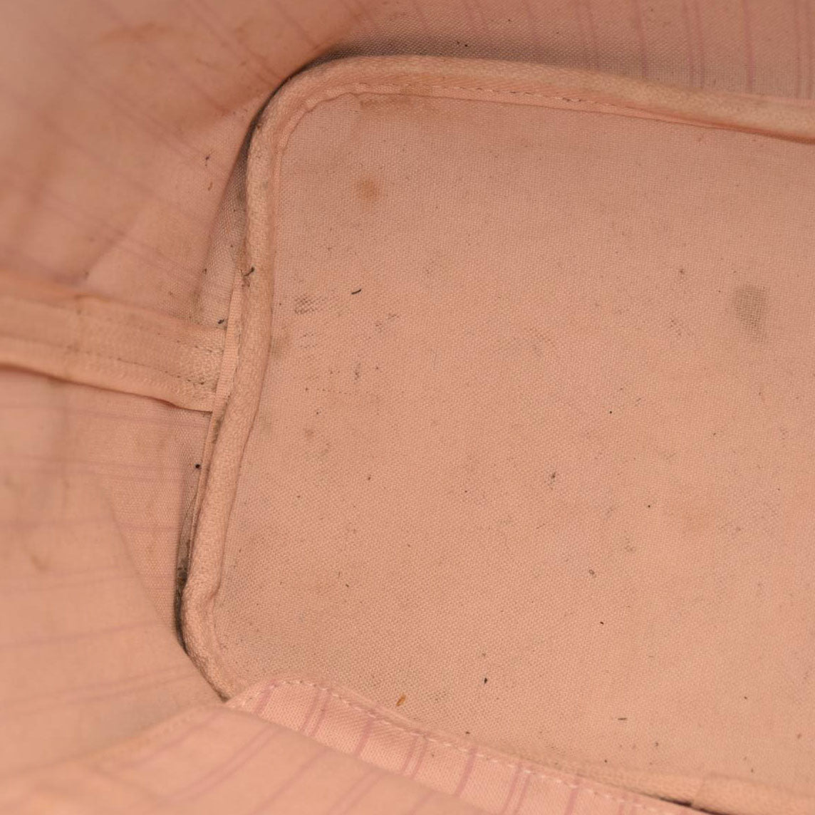 Louis Vuitton  Damier Ebene Neo Neverfull MM Rose Ballerine - Minor Stains on interior