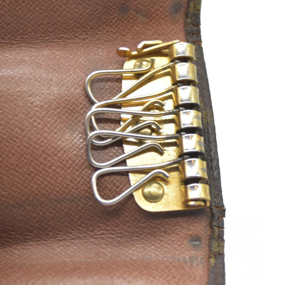 AUCTION $345 Louis Vuitton Monogram Multicles 6 Ring Key Case Brown/2BH2048