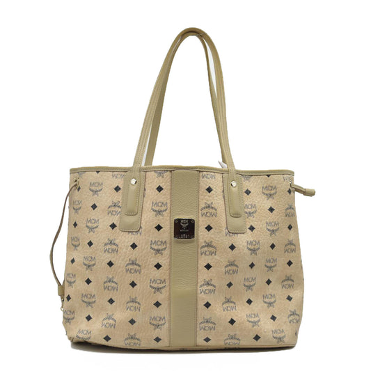 $770 MCM Tote Beige Medium Liz Reversible Tote