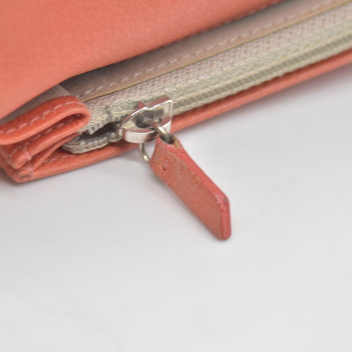$925 2008 Chanel Camellia Butterfly Coco Mark Fisher Pink Long Wallet CONSIGNMENT