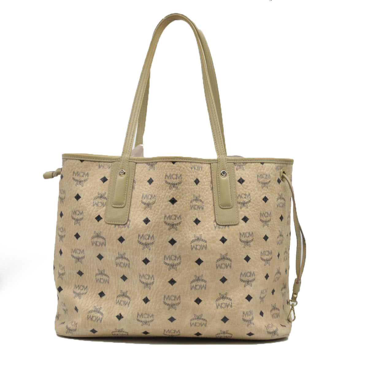 $770 MCM Tote Beige Medium Liz Reversible Tote