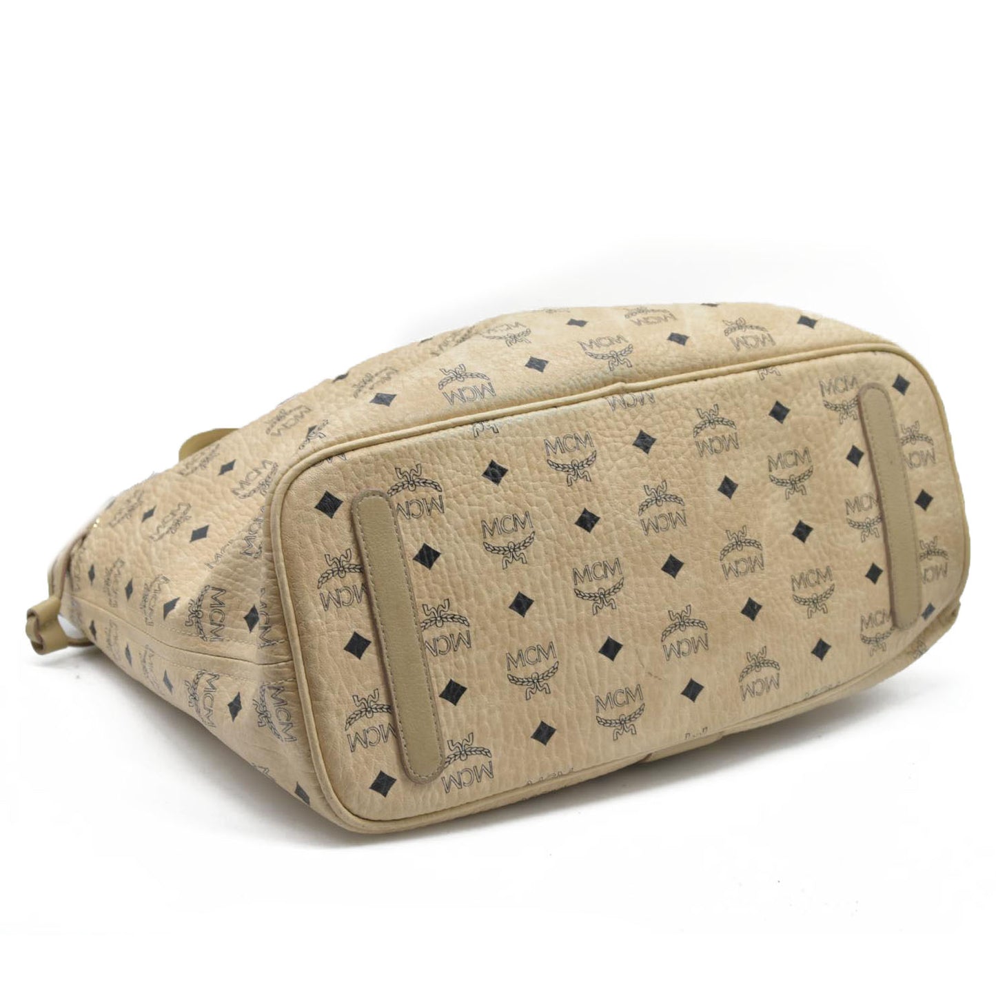 $770 MCM Tote Beige Medium Liz Reversible Tote
