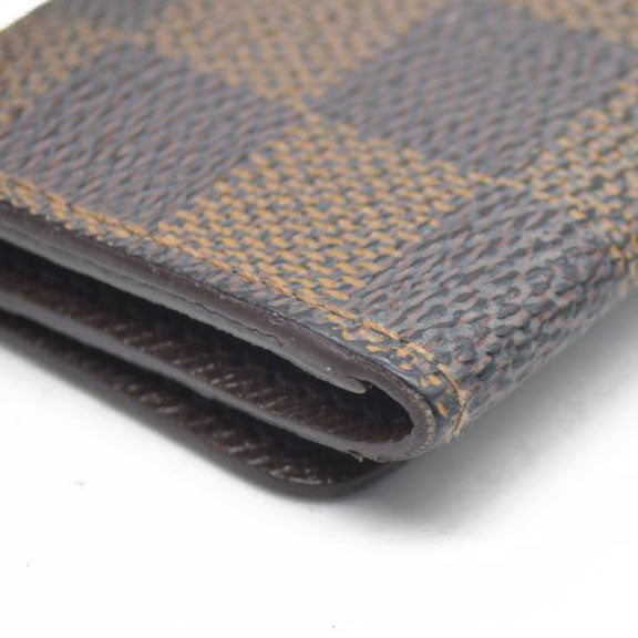 AUCTION $295 Louis Vuitton Damier Multicles 4 Ring Key Case Brown CT4140