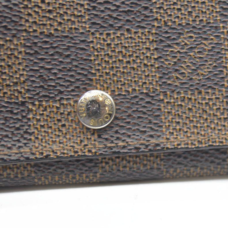 AUCTION $295 Louis Vuitton Damier Multicles 4 Ring Key Case Brown CT4140