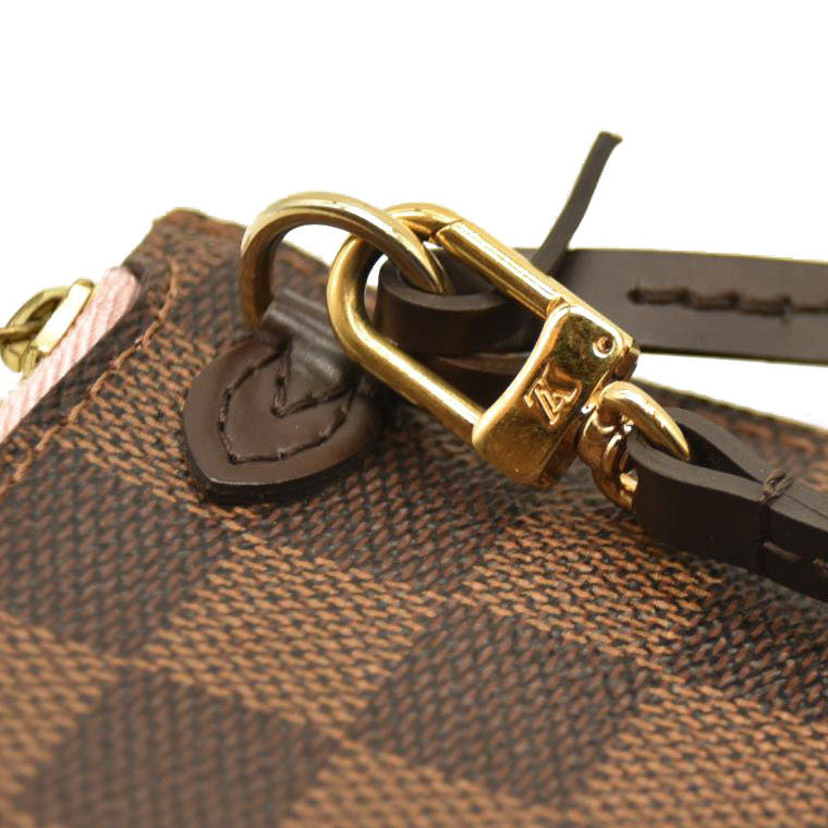 Louis Vuitton  Damier Ebene Neo Neverfull MM Rose Ballerine - Minor Stains on interior