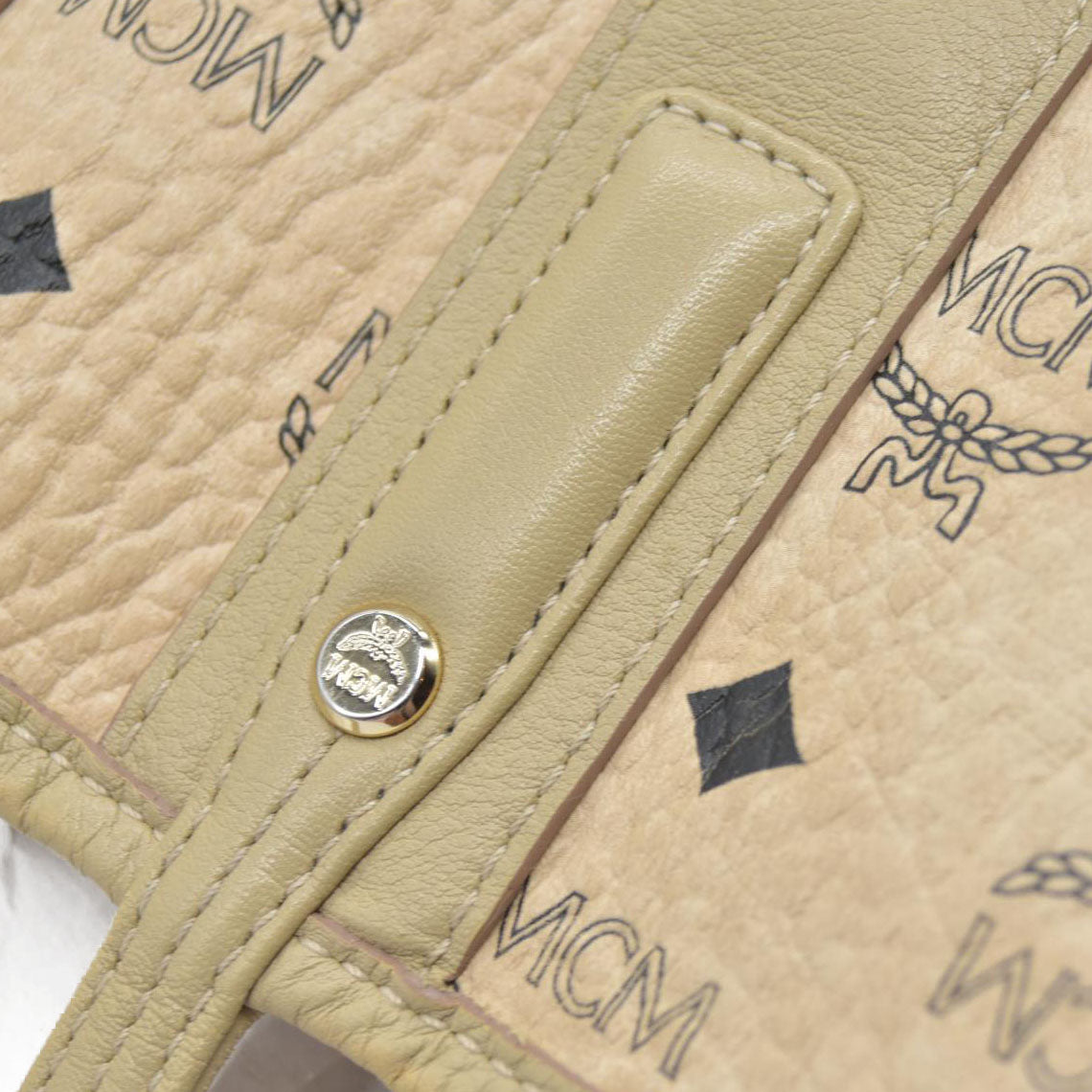 $770 MCM Tote Beige Medium Liz Reversible Tote