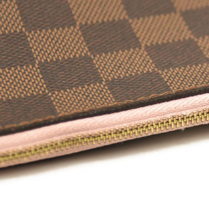 Louis Vuitton  Damier Ebene Neo Neverfull MM Rose Ballerine - Minor Stains on interior