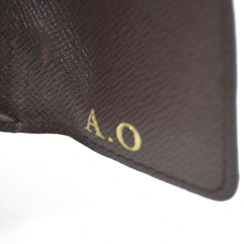 AUCTION $295 Louis Vuitton Damier Multicles 4 Ring Key Case Brown CT4140