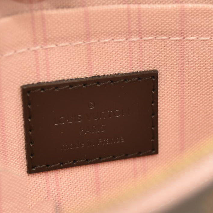 Louis Vuitton  Damier Ebene Neo Neverfull MM Rose Ballerine - Minor Stains on interior