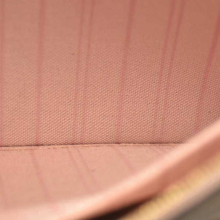 Louis Vuitton  Damier Ebene Neo Neverfull MM Rose Ballerine - Minor Stains on interior