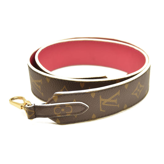 Louis Vuitton  Monogram Bandouliere Shoulder Strap Hot Pink