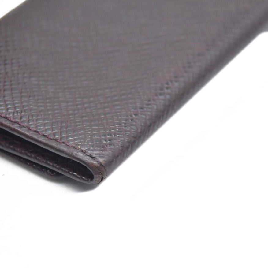 AUCTION $350 Louis Vuitton Taiga Leather Multicles 4 Ring Key Case Acajou CA0928