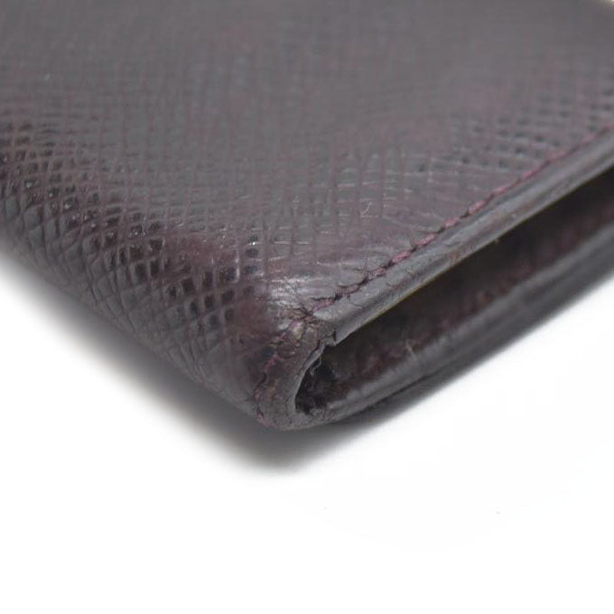 AUCTION $350 Louis Vuitton Taiga Leather Multicles 4 Ring Key Case Acajou CA0928