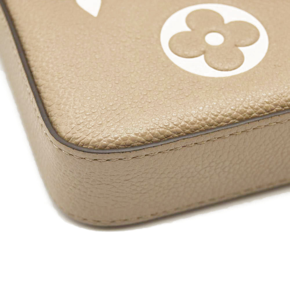 LOUIS VUITTON  Empreinte Monogram Giant Felicie Pochette Tourterelle Creme RFID