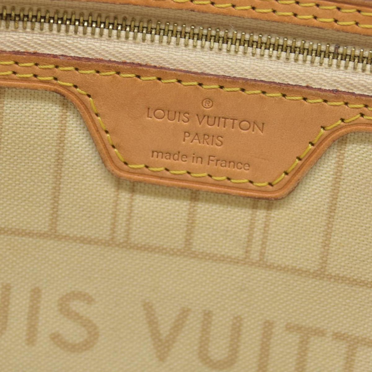 $2160 Louis Vuitton Damier Azur Neverfull PM Tote Bag Handbag AR3164