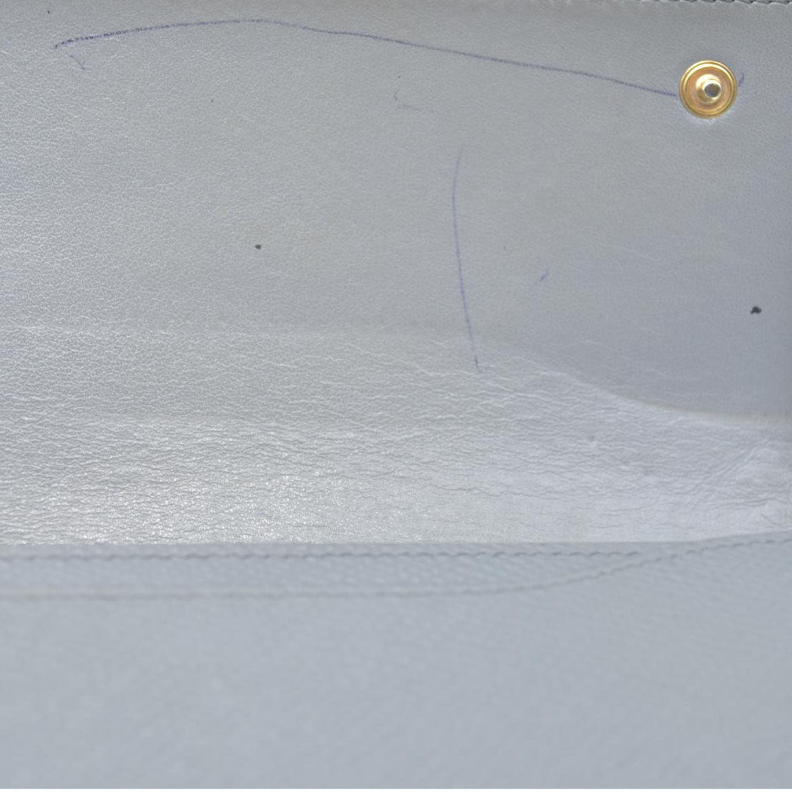 AUCTION $750 CELINE Large Flap MultiFunction Leather Long Bifold Wallet Gray