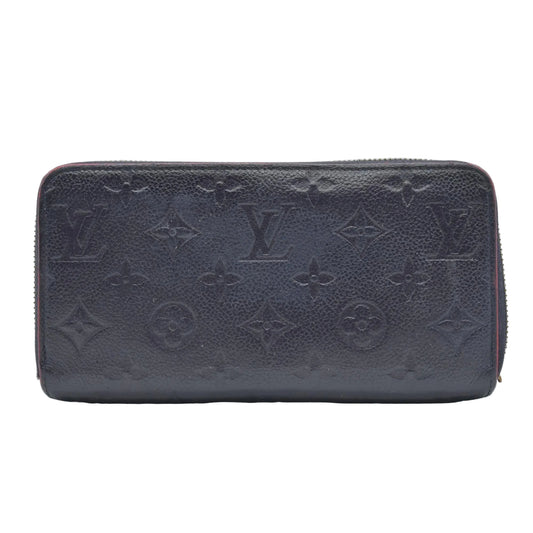 $1450 Louis Vuitton Zippy Wallet Empreinte Marine Rouge SP4179