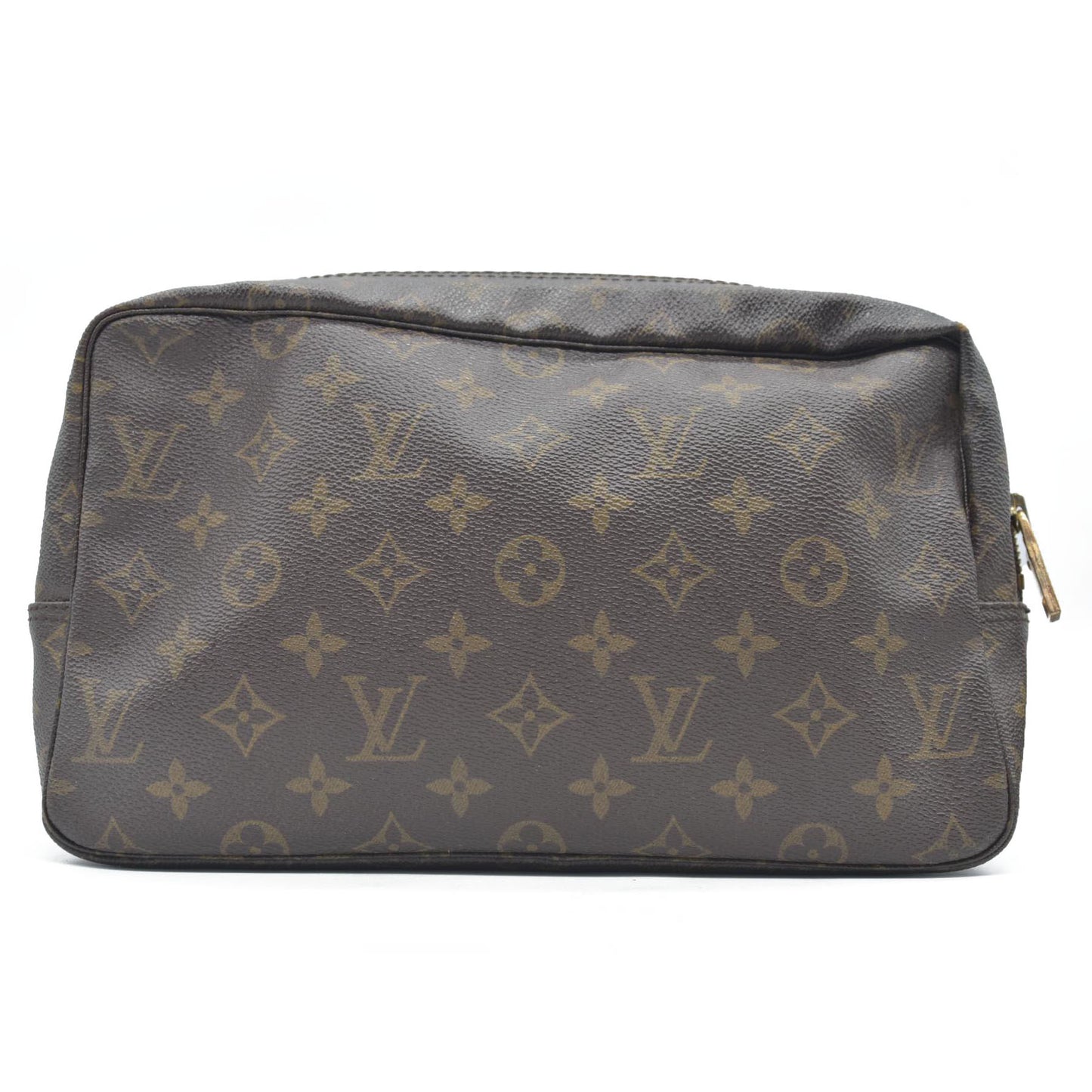 $600 Louis Vuitton Monogram Trousse Toilette 28 Clutch Pouch Bag