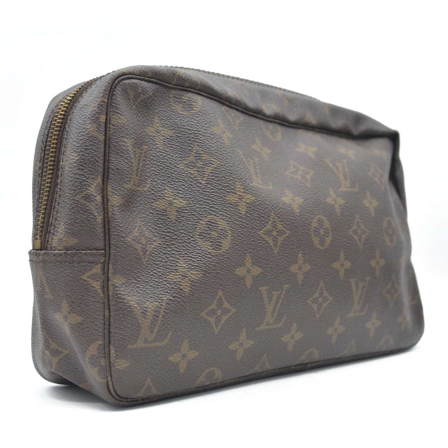 $600 Louis Vuitton Monogram Trousse Toilette 28 Clutch Pouch Bag