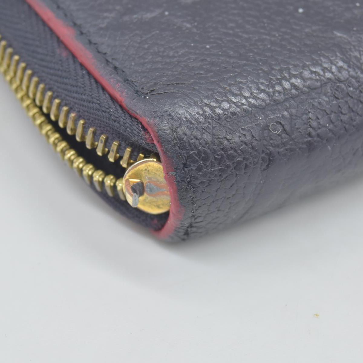 $1170 BROKEN 2019  Louis Vuitton Zippy Wallet Empreinte Marine Rouge SP4179 CONSIGNMENT