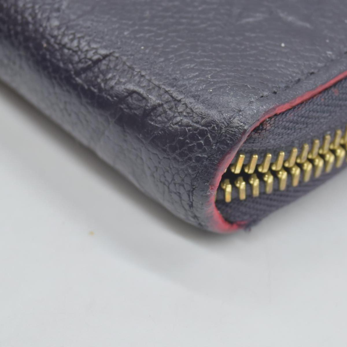 $1170 BROKEN 2019  Louis Vuitton Zippy Wallet Empreinte Marine Rouge SP4179 CONSIGNMENT