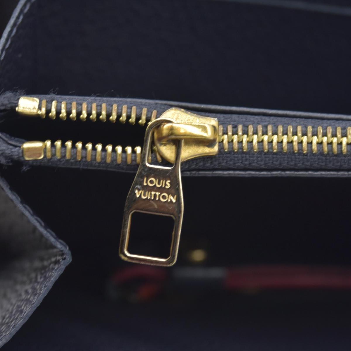 $1170 BROKEN 2019  Louis Vuitton Zippy Wallet Empreinte Marine Rouge SP4179 CONSIGNMENT